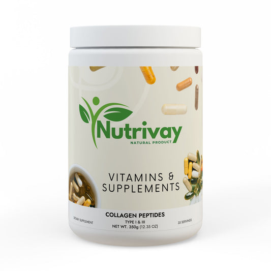 Collagen Peptides Type I & III Supplement (350g, 12.3oz)